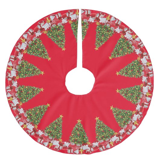 Cadeaus met kerstbomen kerstboom rok (Voorkant)