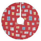 Cadeaus met kerstcadeautjes met een korte omloop R Kerstboom Rok (Voorkant)
