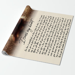 Cadeaus met paar   Voor mijn zielgenoot kruis ik m Cadeaupapier