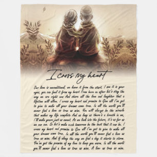 Cadeaus met paar   Voor mijn zielgenoot kruis ik m Fleece Deken