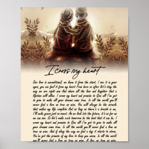 Cadeaus met paar   Voor mijn zielgenoot kruis ik m Poster