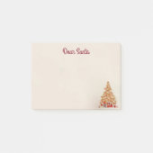 Cadeaus met winterkerstgouden stoom post-it® notes (Voorkant)
