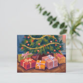 Cadeaus onder de boom | Kerstmis kerstkaart (Staand voorkant)