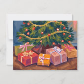 Cadeaus onder de boom | Kerstmis kerstkaart (Voorkant)