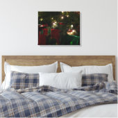 Cadeaus onder de boom kerstvakantie canvas afdruk (Insitu (Slaapkamer))