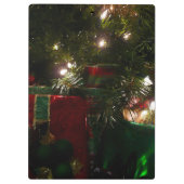 Cadeaus onder de boom kerstvakantie klembord (Achterkant)