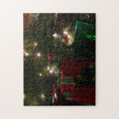 Cadeaus onder de boom kerstvakantie legpuzzel (Verticaal)