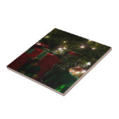 Cadeaus onder de boom kerstvakantie tegeltje (Zijkant)