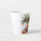 Cadeaus onder de palmboom latte mok (Voorkant)