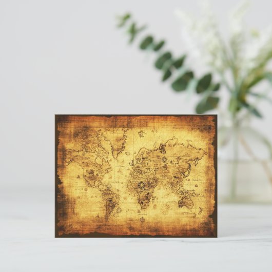 Cadeaus oude Wereldkaart Designer Briefkaart (Staand voorkant)
