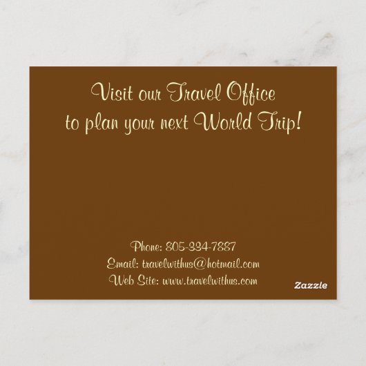 Cadeaus oude Wereldkaart Designer Briefkaart (Achterkant)