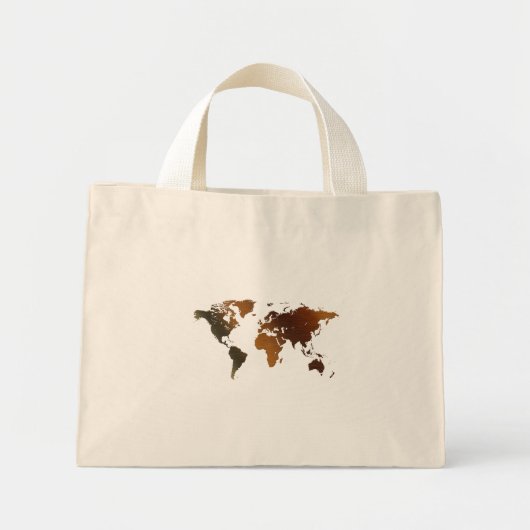Cadeaus oude Wereldkaart Designer Mini Tote Bag (Voorkant)