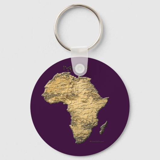Cadeaus oude Wereldkaart Designer Sleutelhanger (Voorkant)