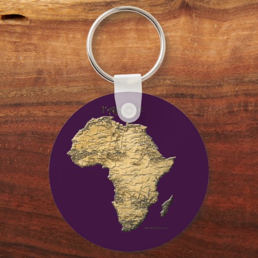 Cadeaus oude Wereldkaart Designer Sleutelhanger (Voorkant)