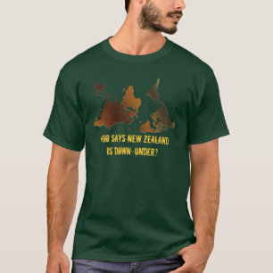 Cadeaus oude Wereldkaart Designer T-shirt