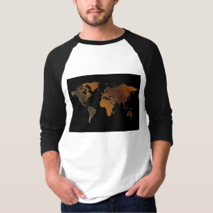Cadeaus oude Wereldkaart Designer T-shirt