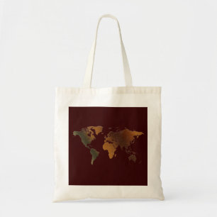 Cadeaus oude Wereldkaart Designer Tote Bag