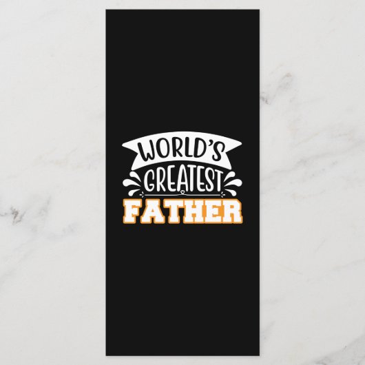 Cadeaus papa | Aller beste papa Menu (Voorkant)