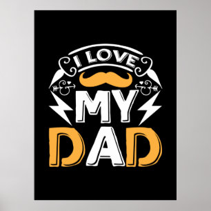 Cadeaus papa   Ik hou van mijn papa Poster