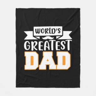 Cadeaus papa   's werelds beste papa fleece deken