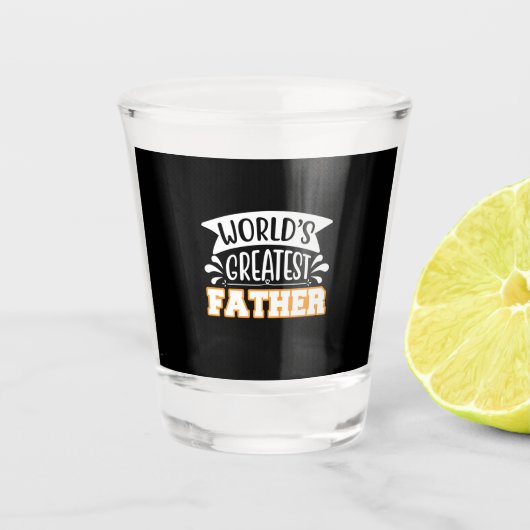 Cadeaus Papa | Werelds Beste Vader Shot Glas (Voorkant)