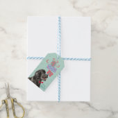 Cadeaus Portugese Labels met waterhond Cadeaulabel (Met Touw)