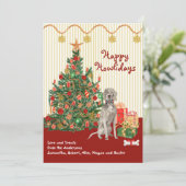 cadeaus Prettige feestdagen Weimaraner Tree (Staand voorkant)