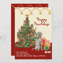 cadeaus Prettige feestdagen Weimaraner Tree