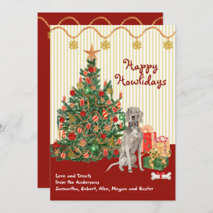 cadeaus Prettige feestdagen Weimaraner Tree
