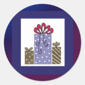  cadeaus ronde sticker (Voorkant)
