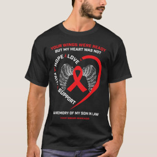 Cadeaus ter nagedachtenis aan mijn schoonzoon Hart T-shirt