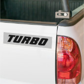 Cadeaus "TURBO" dieselauto Bumpersticker (Op Truck)