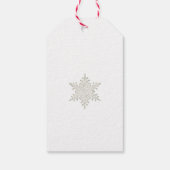 Cadeaus uit de keuken Modern Snowflake Cadeaulabel (Achterkant)