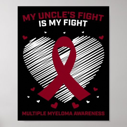 Cadeaus Uncle Multiple Myeloma Awareness Products Poster (Voorkant)