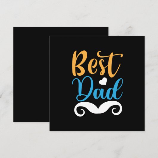 Cadeaus Vader | Beste Papa Feestdagenkaart (Voorkant / Achterkant)