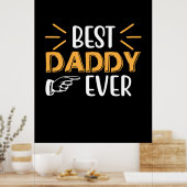 Cadeaus Vader | Beste papa ooit Poster (Keuken)
