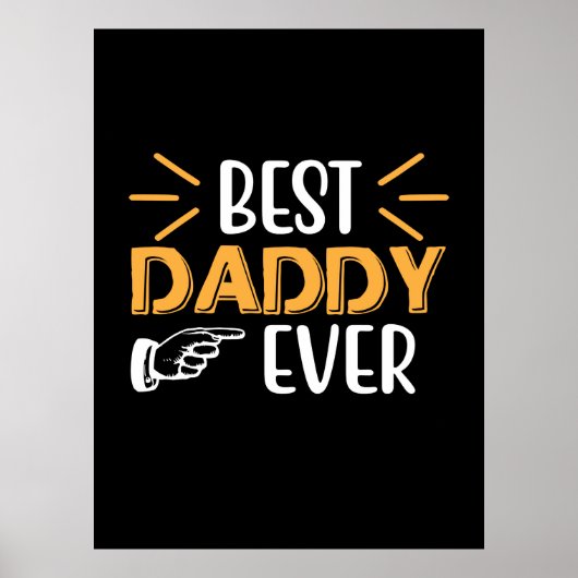 Cadeaus Vader | Beste papa ooit Poster (Voorkant)