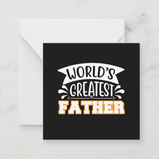 Cadeaus Vader | Grootste Vader ter Wereld Notitiekaartje (Voorkant)