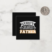 Cadeaus Vader | Grootste Vader ter Wereld Notitiekaartje (Voorkant / Achterkant in situ)