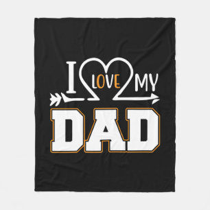Cadeaus Vader Ik hou van mijn vader Fleece Deken