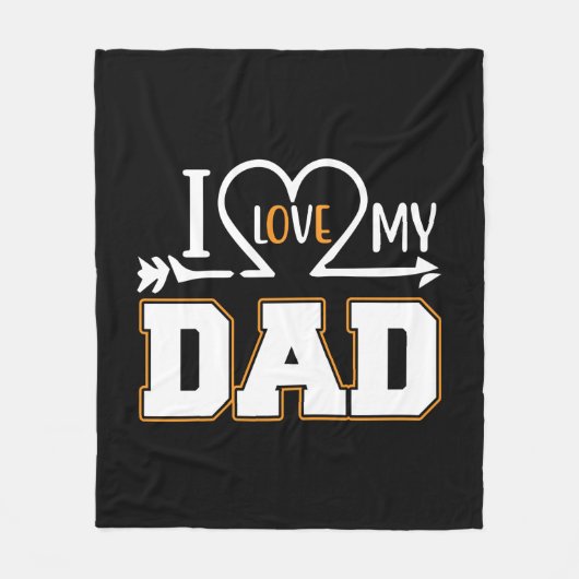 Cadeaus Vader | Ik hou van mijn vader Fleece Deken (Voorkant)