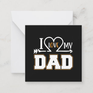 Cadeaus Vader Ik hou van mijn vader Notitiekaartje