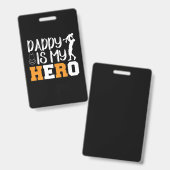 Cadeaus Vader | Papa Is Mijn Held Badge (Voor- en achterkant)