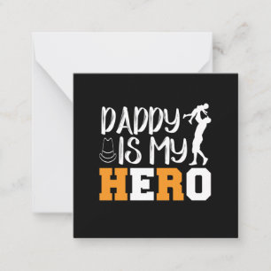 Cadeaus Vader Papa Is Mijn Held Notitiekaartje