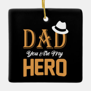 Cadeaus Vader   Papa je bent mijn held Keramisch Ornament