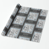 Cadeaus van 1930 voor Baby-winkelvenster Zwart Bla Cadeaupapier (Uitgerold)