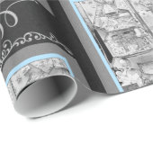 Cadeaus van 1930 voor Baby-winkelvenster Zwart Bla Cadeaupapier (Rol Hoek)