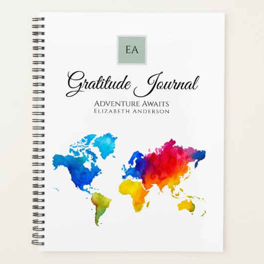 Cadeaus van Bedankt Aangepaste GRATITUDE Journal-B Planner (Voorkant)