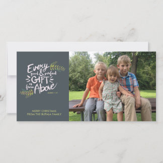 Cadeaus van Boven Religieuze Kerstfotokaart Feestdagenkaart