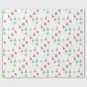 Cadeaus van de Birthday-Petten van de partij Cadeaupapier (Vlak)